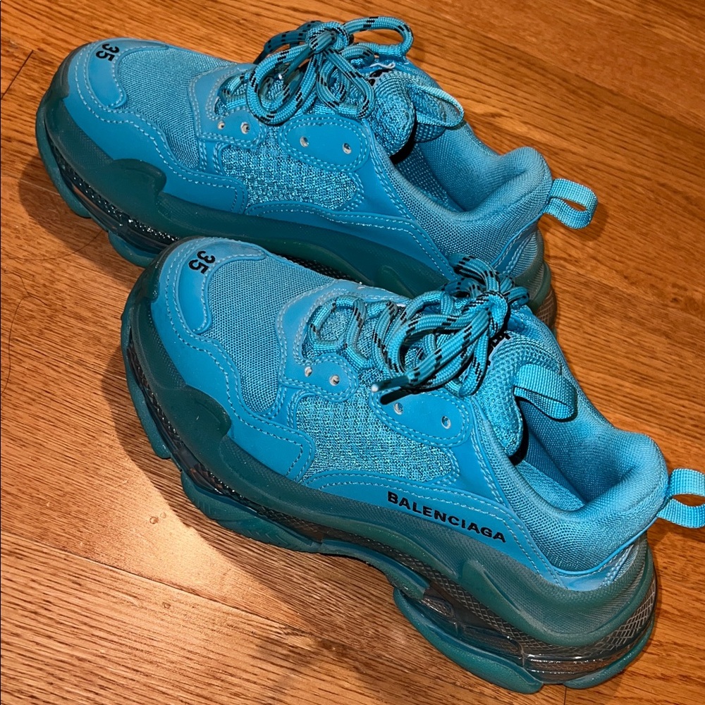 Balenciaga Triple S Sneakers - Teal - Picture 7 of 9